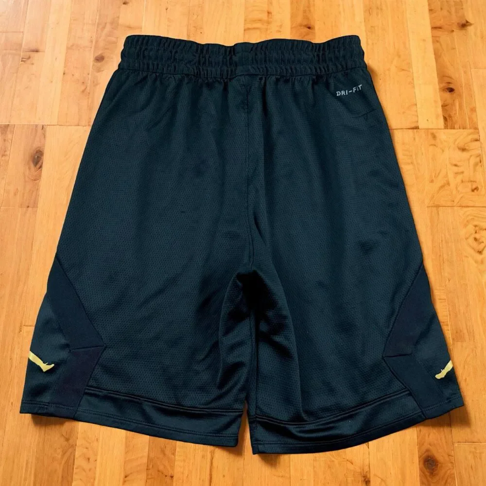Nike Air Jordan Men's BLK/GOLD Diamond Rise Basketball Shorts S Small 887438 014
